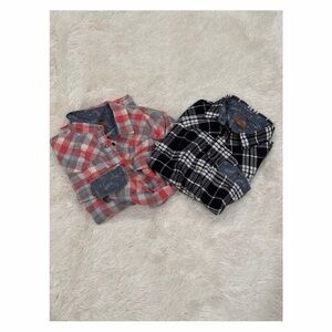 Jack’s Girlfriend Bea Plaid Flannel Shirt - Size Med (EUC) 2 Options